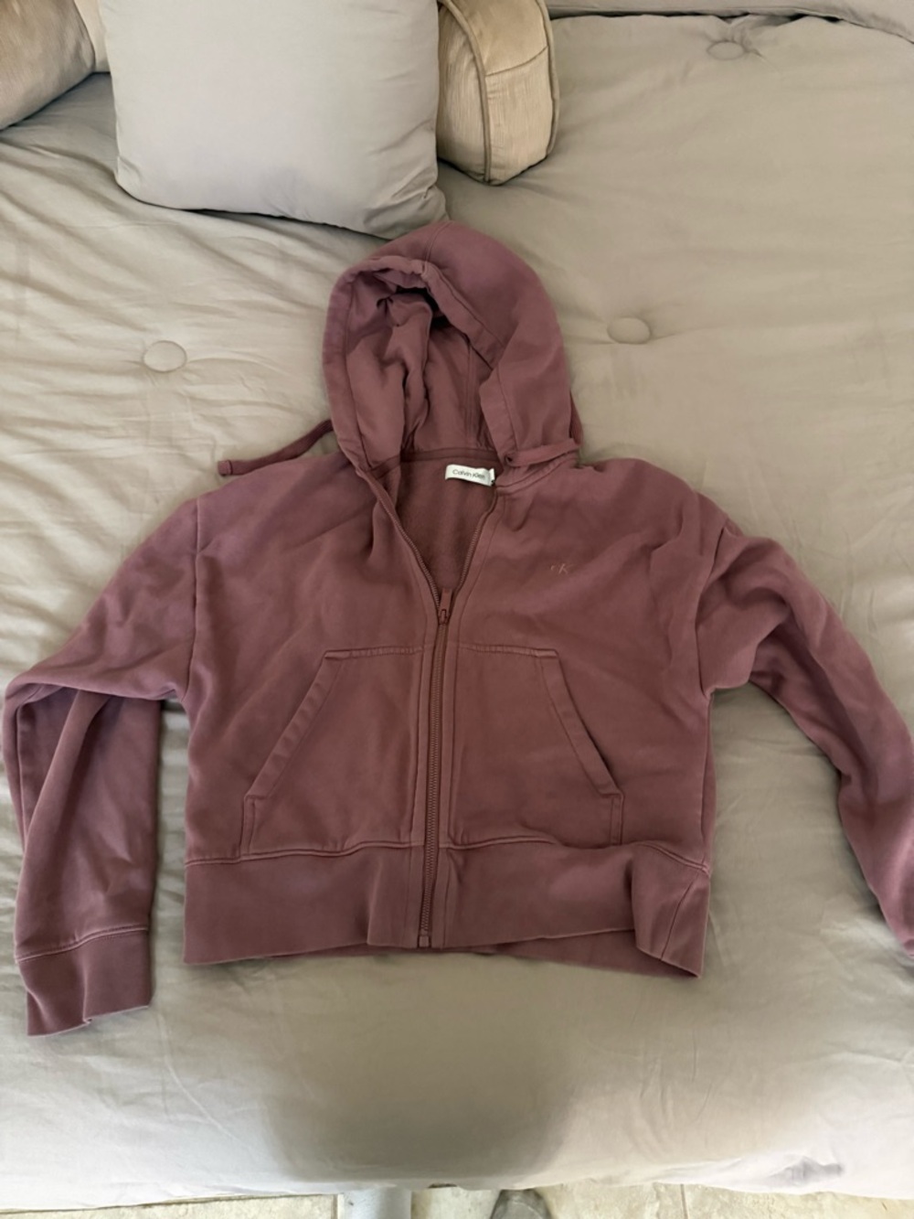 Calvin Klein cropped zip up